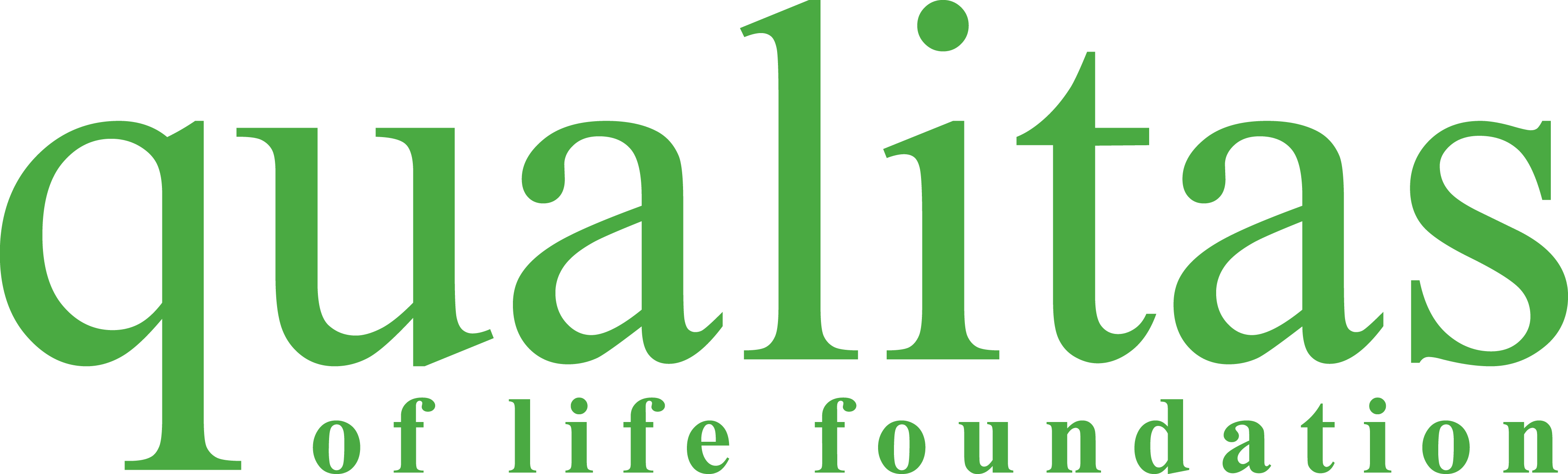 Qualitas Of Life Foundation (3650x1103), Png Download
