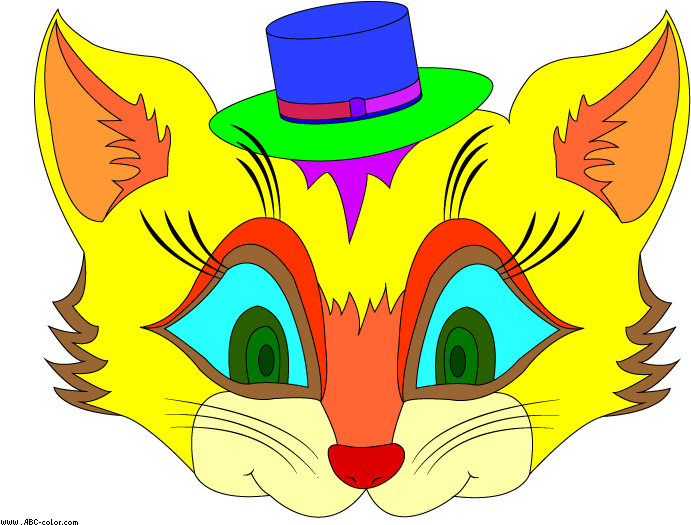 Raster - Cat Mask Clipart (822x567), Png Download