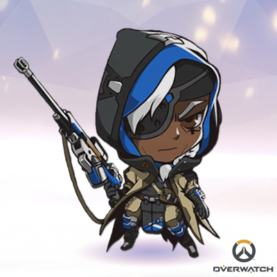 Ana - Overwatch Cute Sprays Ana (400x400), Png Download