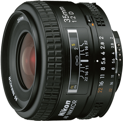 Nikon Af Nikkor 35mm F/2d - Nikon 35mm F2 D (700x595), Png Download