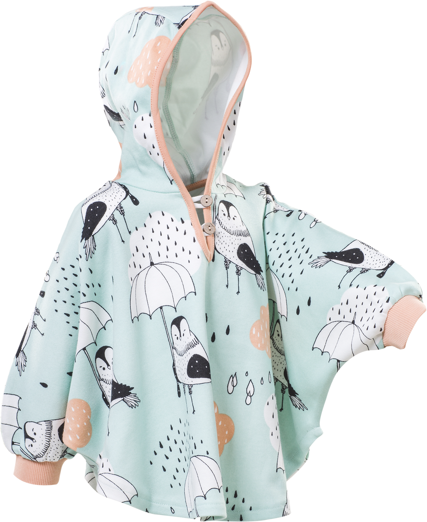#d1451-bg - Poncho - Hoodie (1500x2055), Png Download