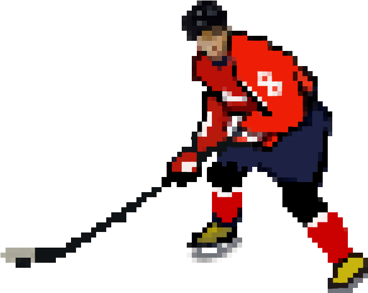 “ Great 8 Bit Click And Drag To Move 8 Bit - College Ice Hockey (897x620), Png Download