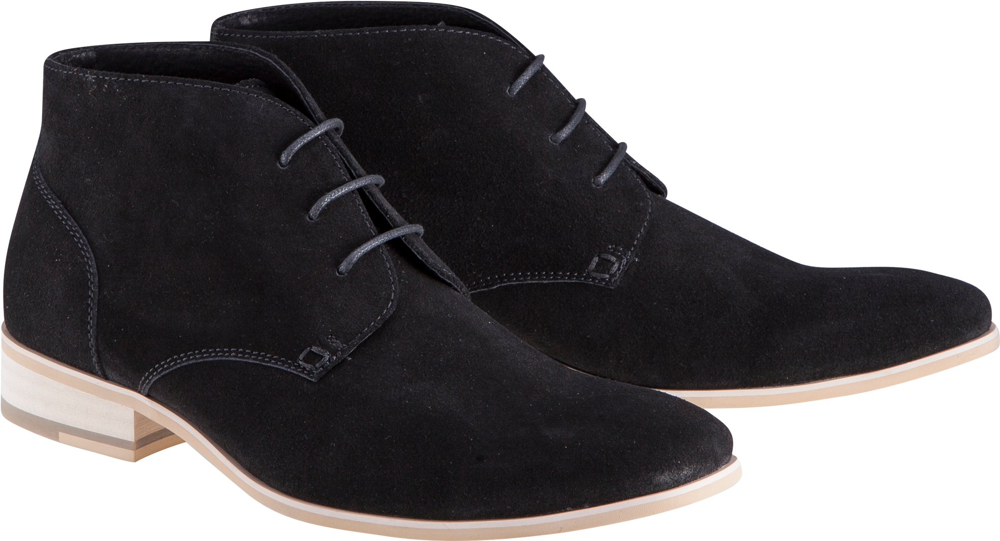 Black Tyler Desert Boot - Suede (3000x3000), Png Download