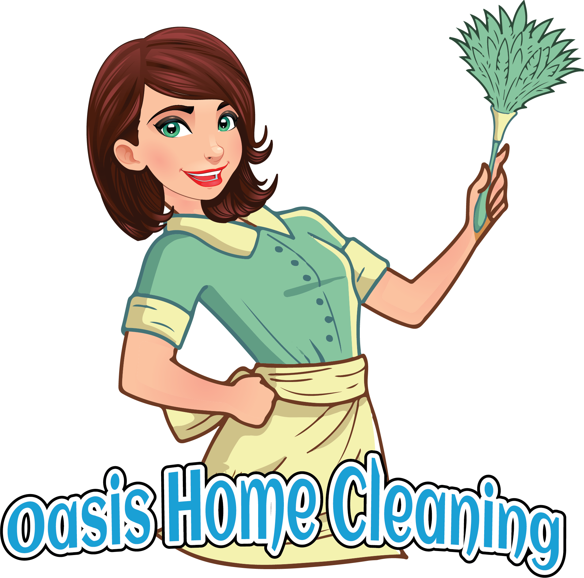 Download Oasis Home Cleaning - Cartoon - Full Size PNG Image - PNGkit