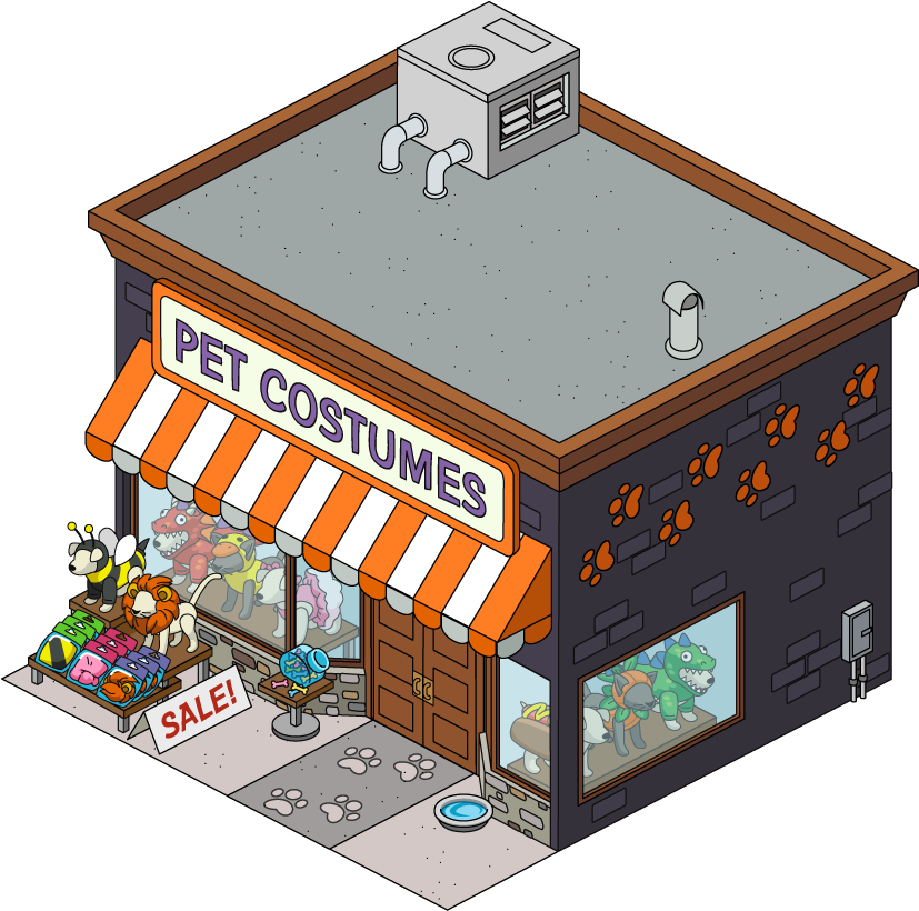 Wooden Stake House Store - Cartoon (858x822), Png Download