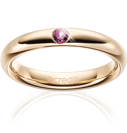 Ring With Pink Safir - Engagement Ring (640x600), Png Download