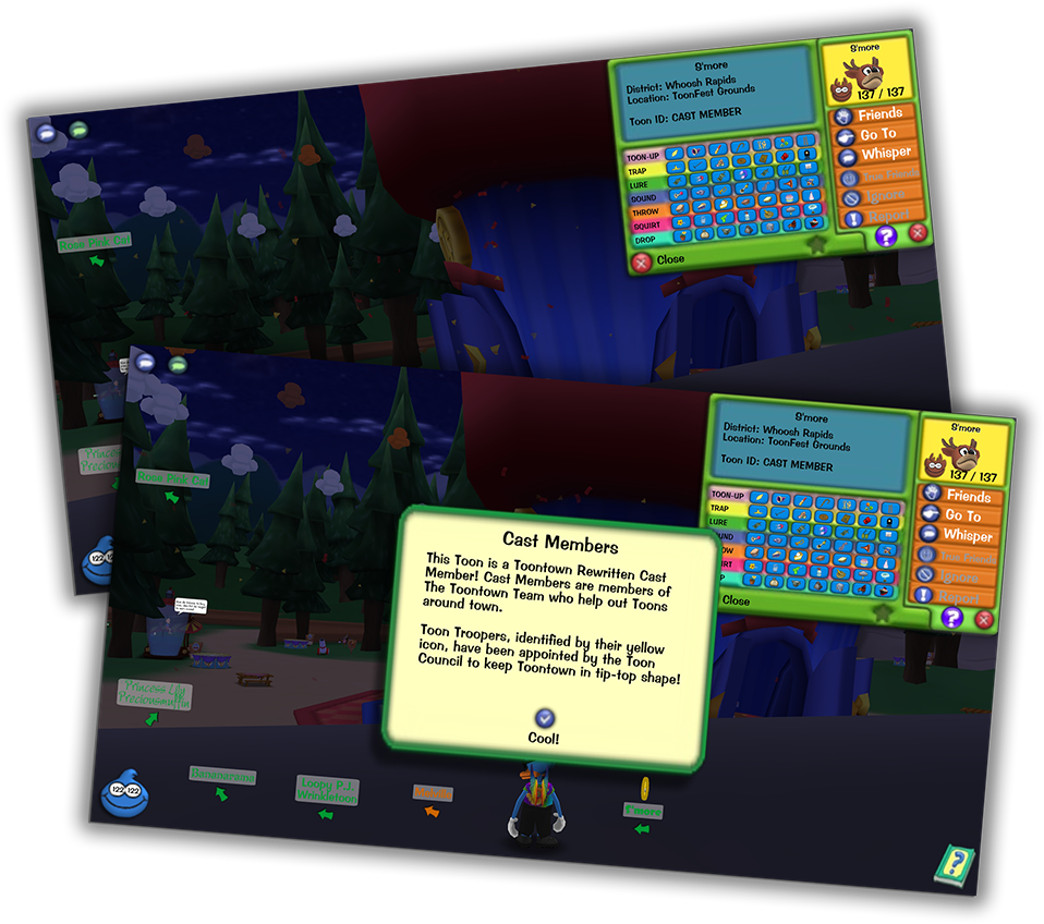 An In-game Popup In Toontown Describing What A Toon - Flat Panel Display (1024x1024), Png Download