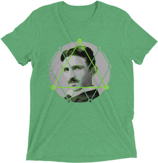 Men's 3 6 9 Nikola Tesla Pop Vortex Short Sleeve T - Nikola Tesla (600x600), Png Download