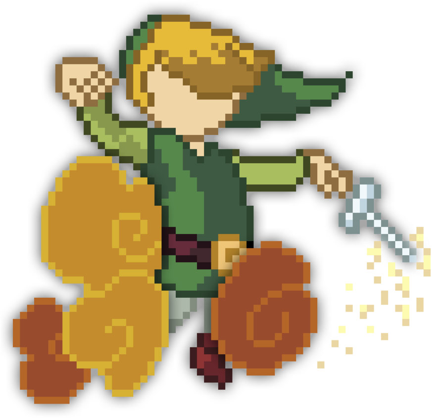 Link The Wind Waker - Legend Of Zelda Png Gif (894x894), Png Download