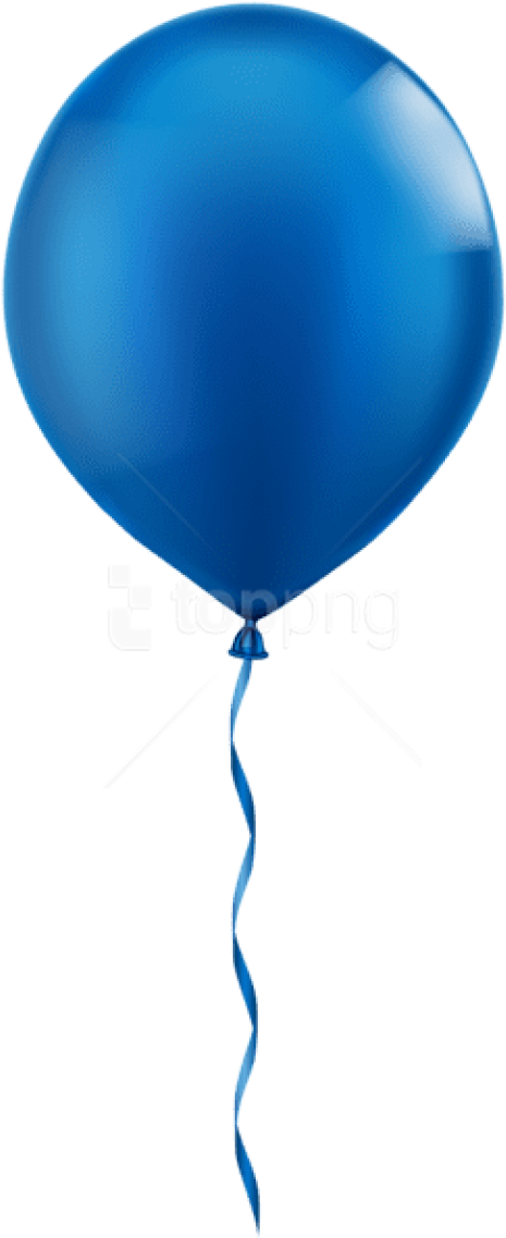 Free Png Download Single Blue Balloon Png Images Background - Blue Balloon Clip Art (480x1148), Png Download