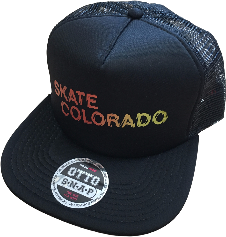 [price Reduced] Mesh Snapback Trucker Skate Colorado - Baseball Cap (1024x1024), Png Download