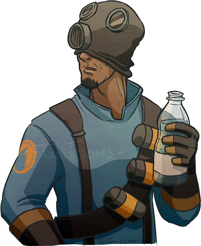 Team Fortress 2 & Portal - Illustration (816x1000), Png Download