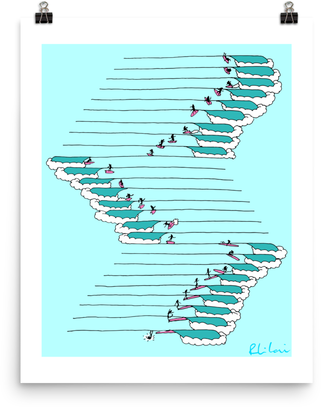 Bday Waves - Stairs (1000x1000), Png Download