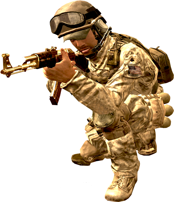 Photo Cod4-marines - Sniper (670x816), Png Download