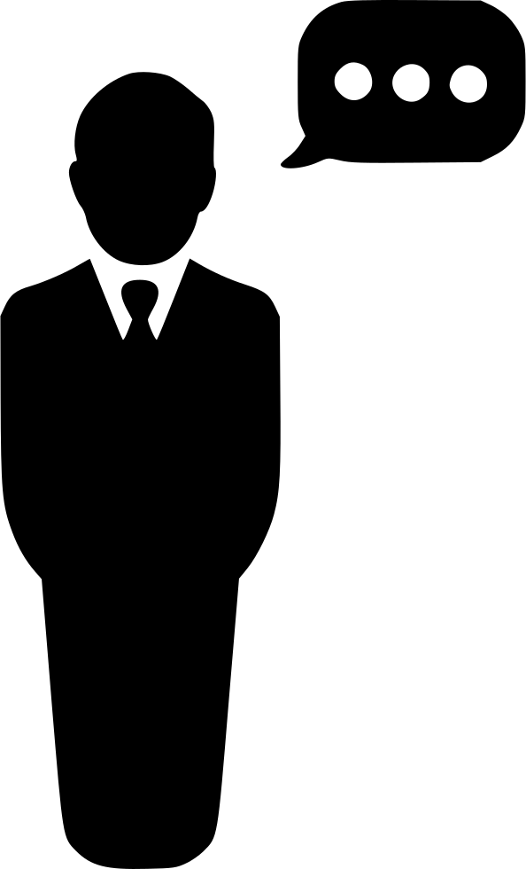 Png File Svg - Men Speech Icon (594x980), Png Download