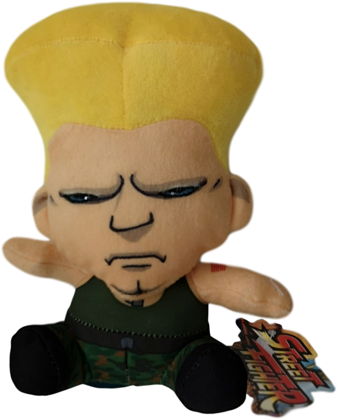 Street Fighter Official 6" Sitting Guile Plush - Stuffed Toy (1441x1670), Png Download