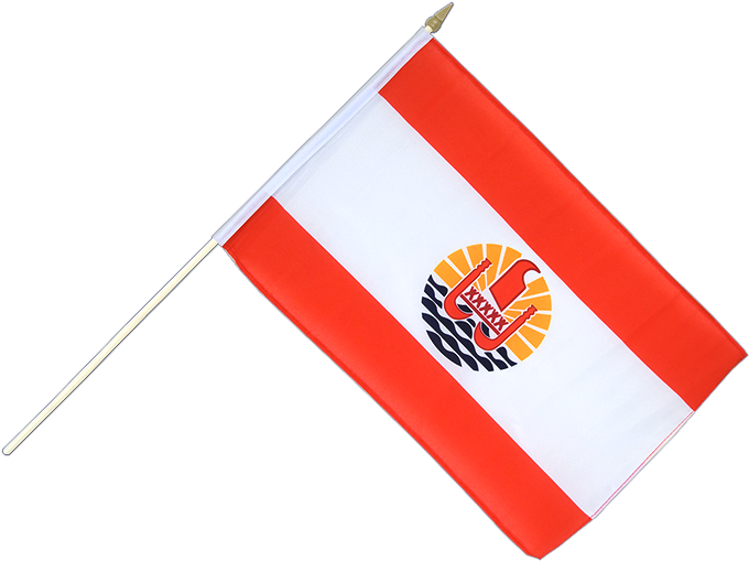 Hand Waving Flag French Polynesia - Drapeau Polynésien Png (750x630), Png Download