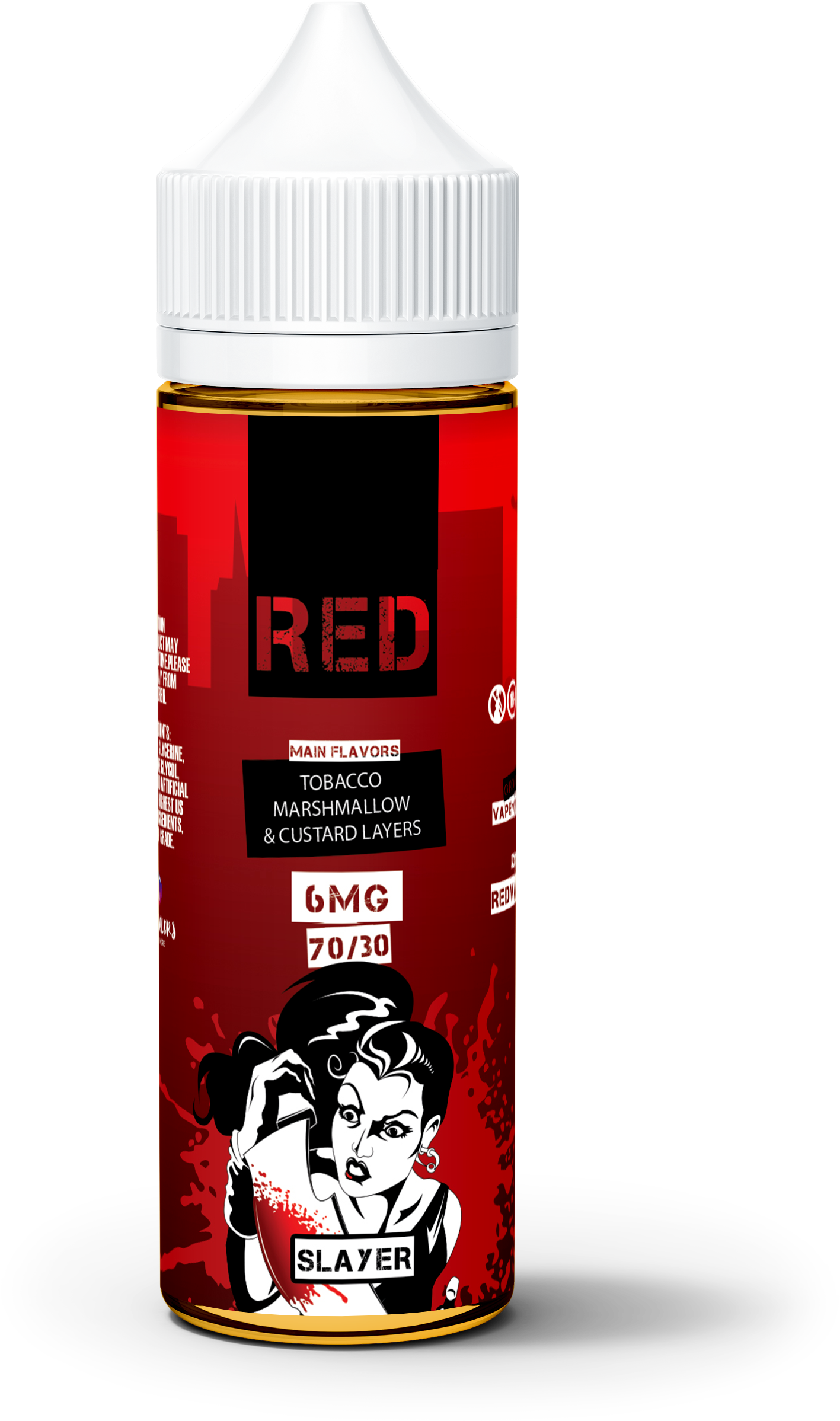 Slayer Red Ejuice - Bottle (5000x3235), Png Download