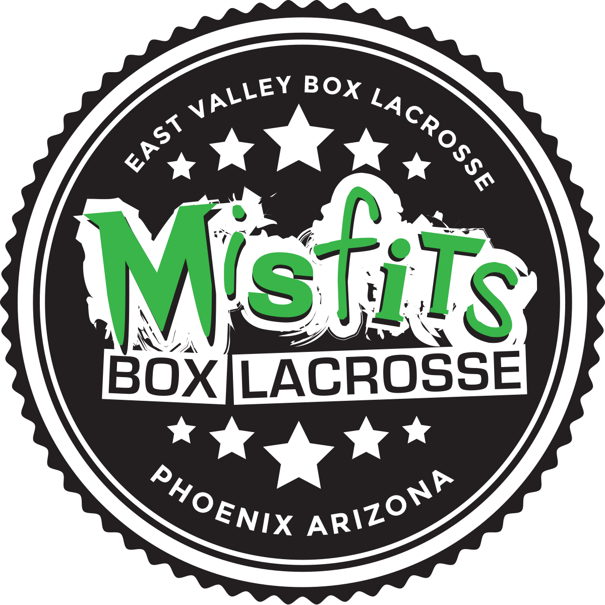 Misfits Box Lacrosse League - Label (1200x1200), Png Download