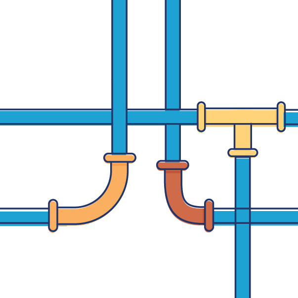 The Pipes Are The Passage For The Water (603x603), Png Download
