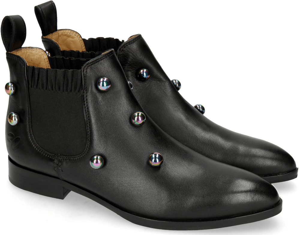 Ankle Boots Jessy 1 Nappa Black Resin Bubble - Motorcycle Boot (1024x1024), Png Download