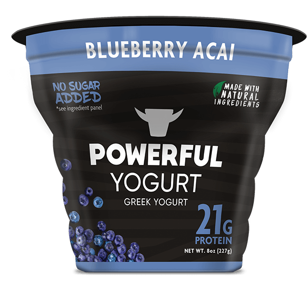 Blueberry Acai Yogurt - Power Yogurt (640x640), Png Download