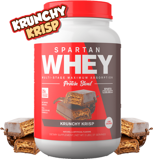 Spartan Nutrition Krunchy Krisp Whey Protein Blend - Dietary Supplement (1111x736), Png Download