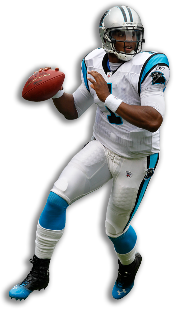 He Was The League Mvp In 2015 For A Reason, And If - Cam Newton Png (573x1038), Png Download