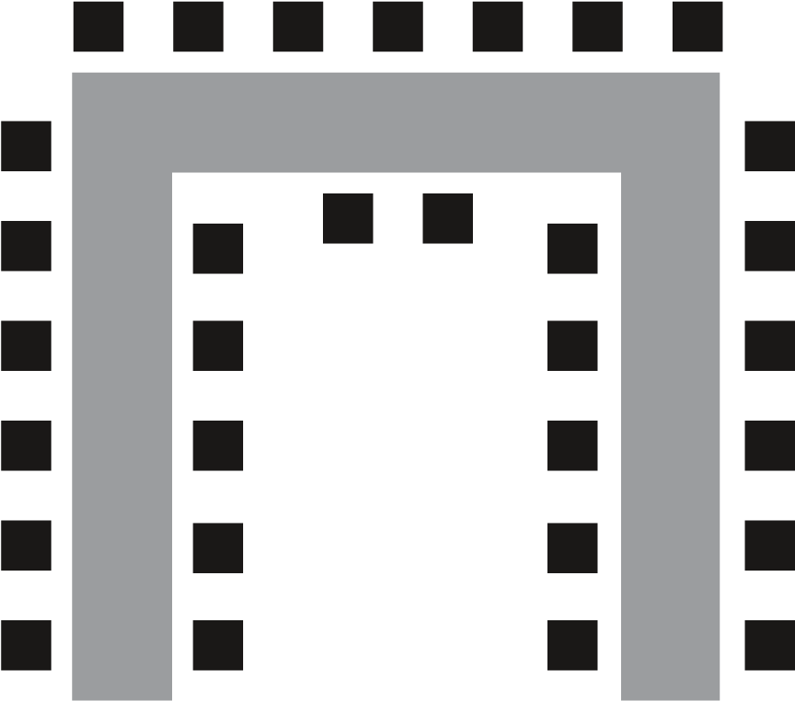 Seminar Room 90 M² - Monochrome (940x940), Png Download