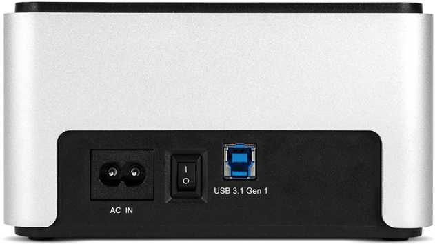Drive Dock Back Usb Web - Thunderbolt 3 Hard Drive Dock (800x514), Png Download