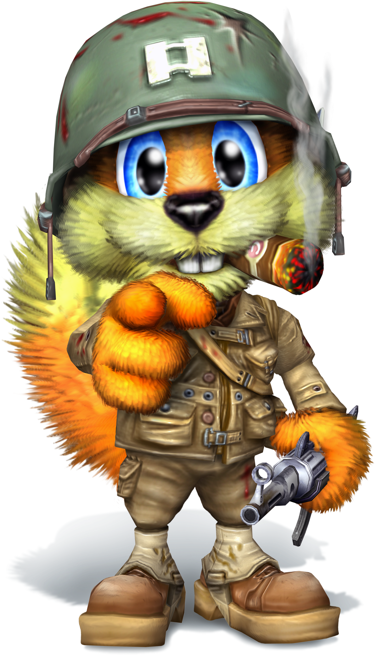 Sat Down In Post-masturbatory Glee - Conker Live And Reloaded (1256x2121), Png Download