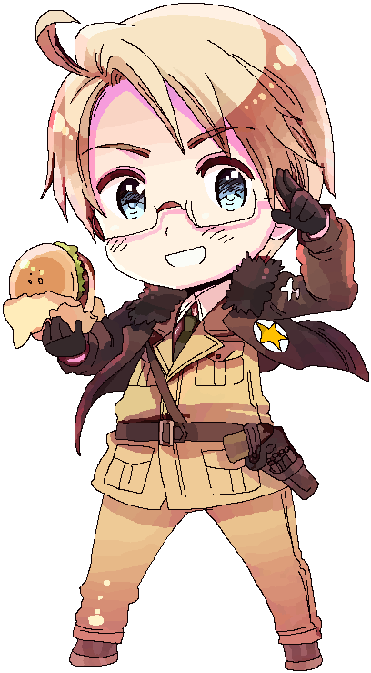 Hetalia Pixel Aph America Aph Japan Aph England Aph - Hetalia England Chibi (640x960), Png Download