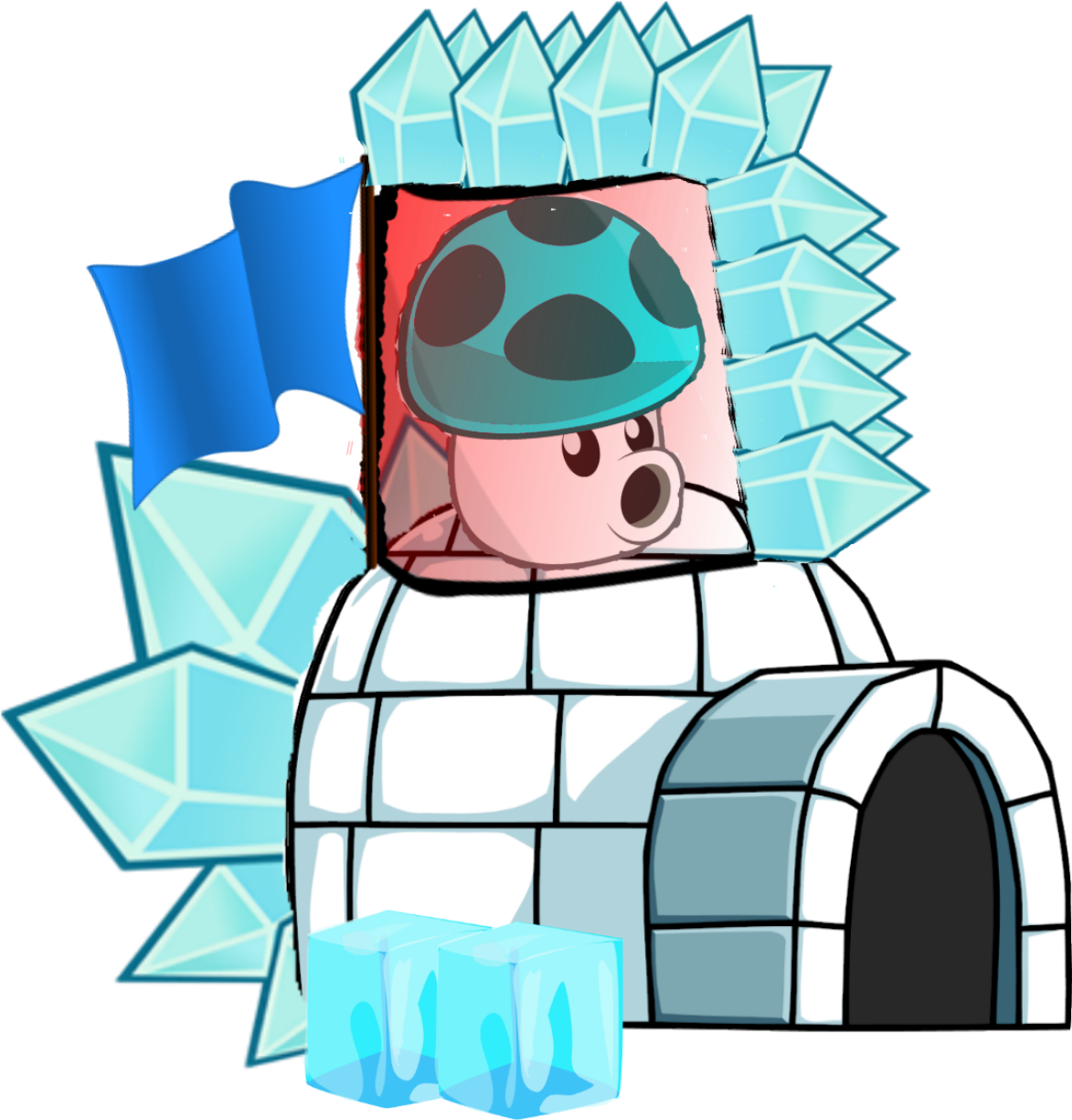 Ice Cannon And Freeze (1173x1225), Png Download