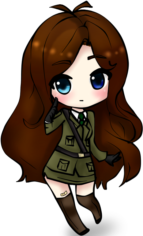 Llouisa Chibi - Cartoon (659x773), Png Download