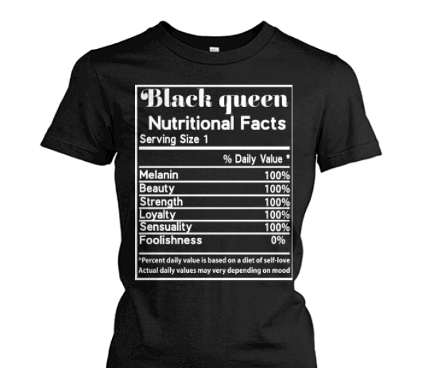 Black Queen Nutrition Facts - Monochrome (1000x525), Png Download