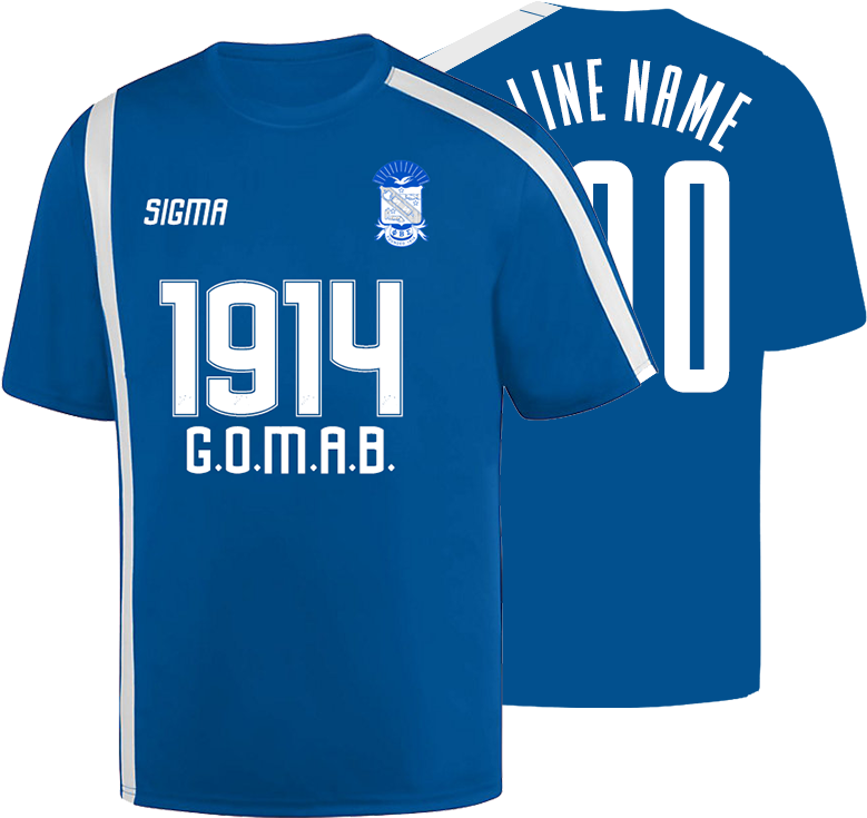 Phi Beta Sigma Gomab Away Soccer Jersey - Sports Jersey (800x800), Png Download
