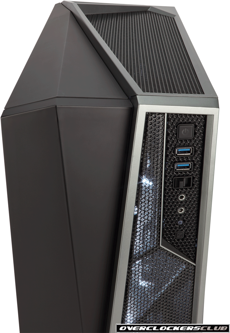 Corsair Carbide Cases Rhombus Shape, Geometric Form, - Corsair Spec Alpha Black Silver (838x1200), Png Download