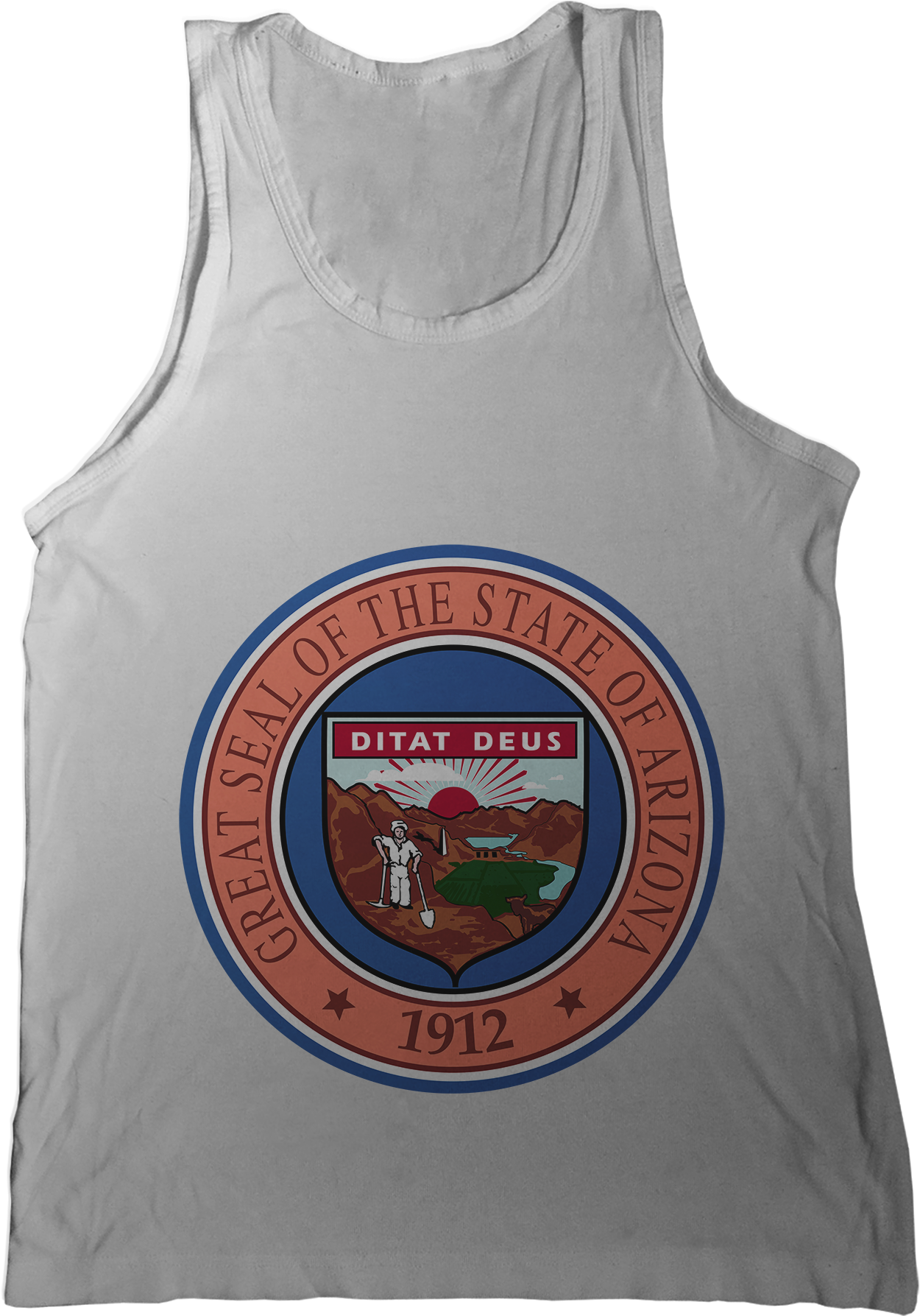 Arizona State Seal Tank Top - Active Tank (1296x1786), Png Download