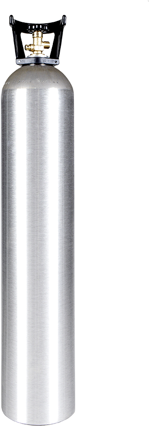 35 Lb Co2 Cylinder With Handle Aluminum New - Water Bottle (900x900), Png Download