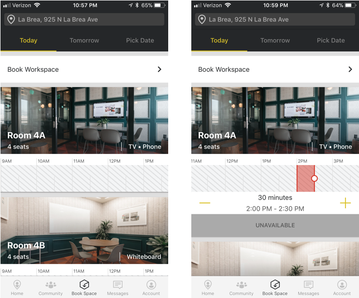 Booking A Conference Room From The Book Space Tab - Website (812x642), Png Download
