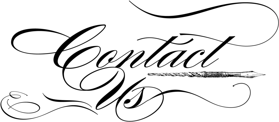 Headers Contact 02-17 - Calligraphy (1000x440), Png Download