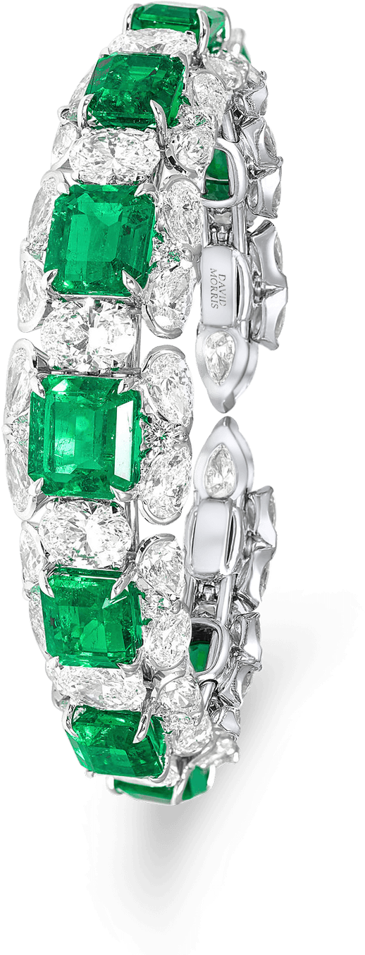 Pirouette Emerald Bangle - Engagement Ring (1536x1536), Png Download