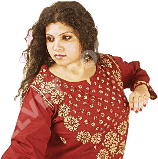 Lucknowi Regular Wear Kurti- Maroon & Beige - Photo Shoot (600x559), Png Download