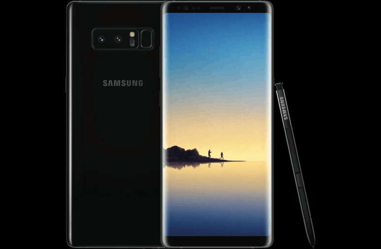 Samsung Galaxy Note 8 Modrý (773x505), Png Download