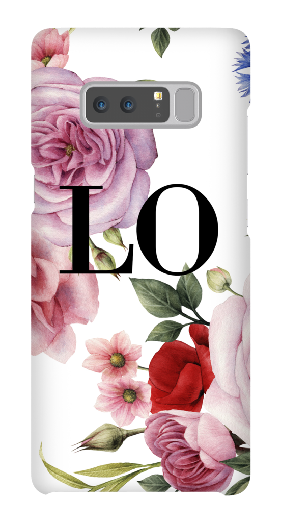 Personalised Floral Blossom Initials Samsung Galaxy - Mobile Phone Case (1024x1024), Png Download