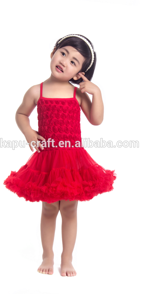 Vestidos De Niñas De Lunares Negros Con Rojo (661x1000), Png Download
