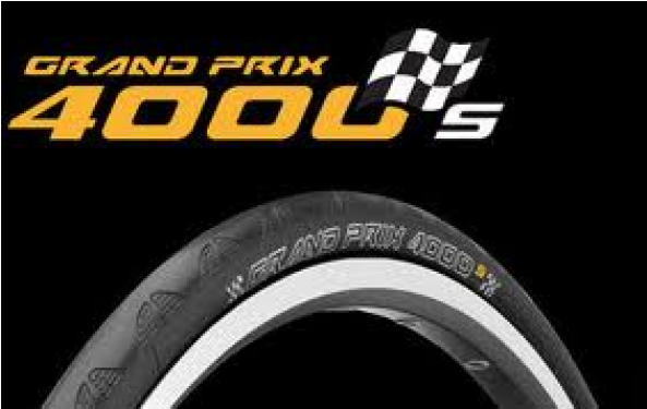 2 X Continental Gp 4000sii Innertubes - Tread (592x592), Png Download