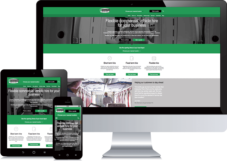 B2b Website Design Flexerent Opt - B2b Website Design (768x546), Png Download