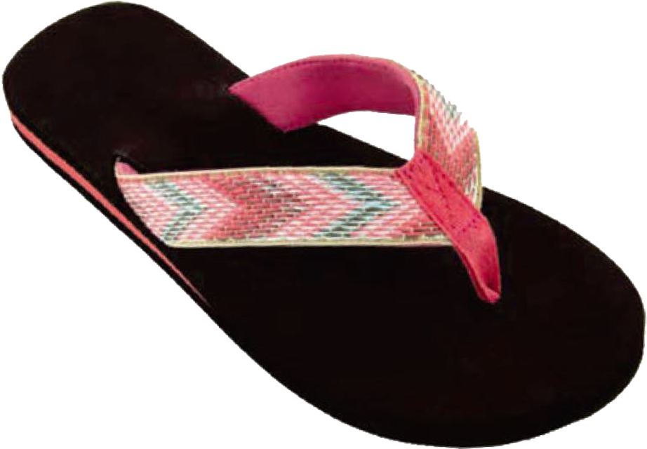 Sandals Ladies Southwest Woven Nylon Flip Flop - Flip-flops (1000x722), Png Download