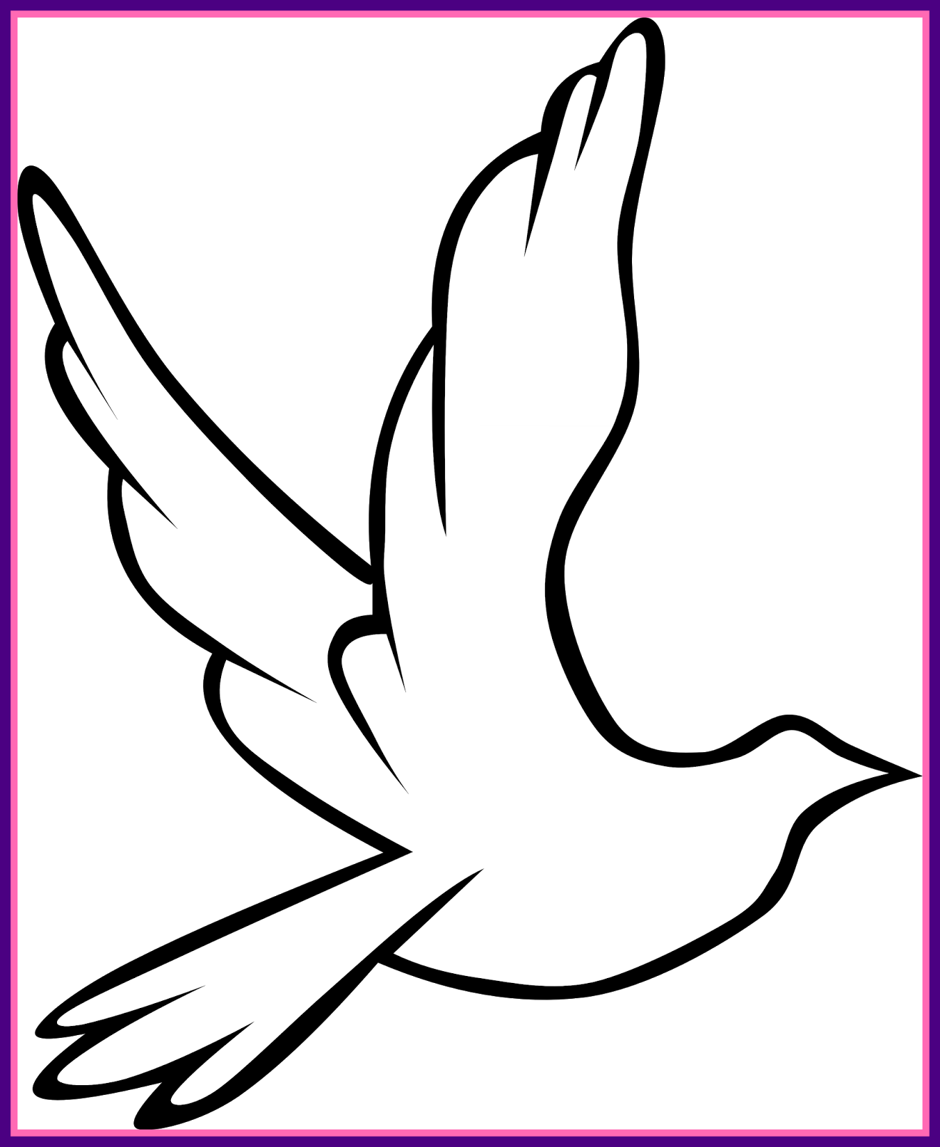 Awesome Flying Dove Clip Art Check Out The Immanuel - Dove Symbol Of Peace (1352x1650), Png Download